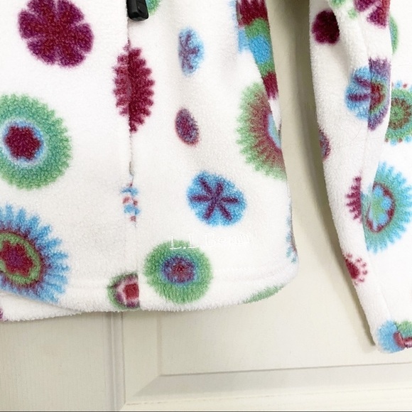 L.L. Bean T Snap Pullover Circle Patterned Sweater Jacket - Picture 5 of 8